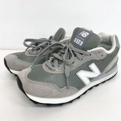 美品 ニューバランス WL515GRY スニーカー グレー 24.5cm new balance 515 レディース シューズ/運動靴[OX04424]