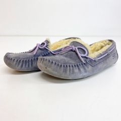UGG モカシン 5612 JAPAN25cm パープル系 スエード ボア スリッポン/フラットシューズ アグ オーストラリア[OO01289]