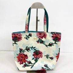 美品 FEILER/フェイラー トートバッグ/ハンドバッグ レディース 花柄/フラワー 総柄 ホワイト系/マルチカラー[OQ05159]