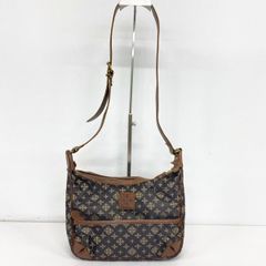 美品 ラシット/russet ショルダーバッグ モノグラム柄 ブラウン×ベージュ系 斜め掛け 肩掛け カバン/鞄 レディース[OX04483]
