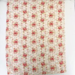 美品 UNIQLO/ユニクロ Green Gate ストール/スカーフ 花柄 ホワイト/レッド 269-076248(31-01) ポリエステル[OO01344]