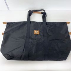 クレージュ courreges ボストンバッグ/トートバッグ ブラック 黒 ロゴプレート 大容量 トラベルバッグ 旅行鞄[OR03782]