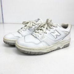 ニューバランス BB550PB1 スニーカー 23.5cm ホワイト/白/グレー new balance 550 ローカット シューズ[OK06392]