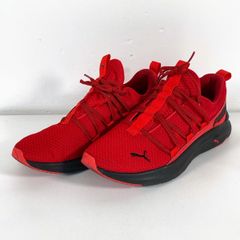 美品 PUMA/プーマ 26.5cm スニーカー レッド/ブラック 377671-01 SOFTFOAM+ ローカット シューズ[OI04805]
