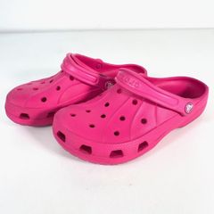 美品 crocs/クロックス サンダル M5 W7(23cm相当) ピンク系 レディース/メンズ ラバーサンダル クロッグ[OP01210]