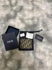 Dior オブリーク 二つ折り財布 ベージュ