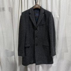 トミーヒルフィガー メンズ キルティング ウール シングルコート 95