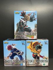 開封品セット 僕のヒーローアカデミア 緑谷出久 爆豪勝己 轟焦凍 フィギュア 爆豪勝己フィギュア 轟焦凍フィギュア
