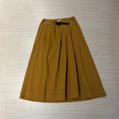 GRAMicci グラミチ プリーツ コットン ロング丈スカート