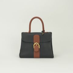 デルヴォー DELVAUX ブリヨンMM ブリヨン MM バッグ トートバッグ レザー ブラック Blackブラウン Brown 黒 茶 ゴールド金具 デルボー ハンドバッグ