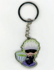 【中古】キーホルダー 五条悟 お茶 メタルキーホルダー 「呪術廻戦」 静岡限定