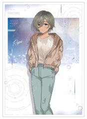 【中古】ポスター 描き下ろし In the rain ver. A3マット加工ポスター ルパ 「ガールズバンドクライ POP UP SHOP in AMNIBUS STORE -white-」