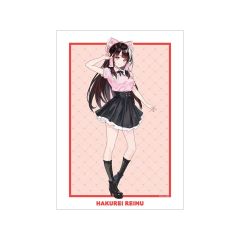 【中古】ポスター 松本能人イラスト ガーリーファッションver. A3マット加工ポスター 博麗霊夢 「東方Project 公認 POP UP SHOP in AMNIBUS STORE -white-」