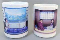 【中古】マグカップ･湯のみ [単品] 狛治＆恋雪 場面写狛治と恋雪のめおと湯呑 「Blu-ray/DVD 劇場版 鬼滅の刃 無限城編 第一章 猗窩座再来 TSUTAYARECORDS限定グッズ付き完全生産限定版」 同梱特典
