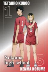 【中古】ポストカード 黒尾鉄朗＆孤爪研磨(全身) ポストカード 「ハイキュー!!プラザ」 グッズ購入特典