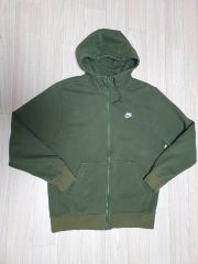 M NIKE クラブ フリース フーディー ジップアップ (ラフグリーン/カーキ) - レディース オーバーサイズ オススメ