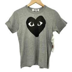 プレイコムデギャルソン PLAY COMME des GARCONS ハートプリント クルーネック Tシャツ レディース JPN：M 