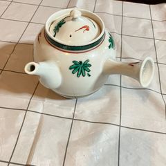 未使用・長期保管】庫山窯 前畑陶器 染錦花鳥 輪花大鉢 約25cm 箱付き