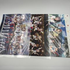三浦あずさ・双海亜美・萩原雪歩・双海真美・菊地真・星井美希・天海春香・如月千早・高槻やよい・秋月律子・水瀬伊織・我那覇響・四条貴音　アイドルマスター　A3クリアポスター計3点　id:11gh