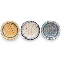 【新品】 マルサン近藤(Marusankondo) お皿 皿 食器 おしゃれ セット ケーキ皿 取り皿 花柄 3枚 ポーリッシュ プレート（3枚組）