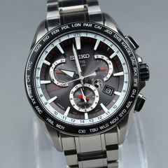 セイコー SEIKO アストロン SBXB051/8X53-0AD0-2 ソーラー電波時計 メンズ 稼働品 多機能 夜光 ブラック文字盤