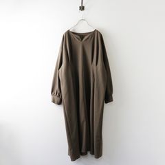 大きいサイズ ラビアンジェ LAVEANGE ウエストタック楊柳ワンピース 5L｜ベージュ系 トップス プルオーバー【2400015228167】