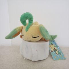 ポケモンセンター くったりぬいぐるみ リーフィア おやすみver. 紙タグ付き