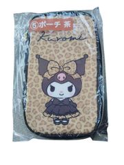 【新品未開封】クロミ ポーチ レオパード柄 ブラウン サンリオ当りくじ Sanrio Kuromi Pouch