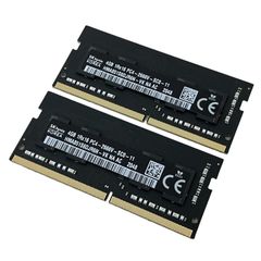 Crucial Micron HMA851S6DJR6N DDR4 4GB×2枚 計8GB パソコン 周辺機器 パーツ ジャンク M11672450