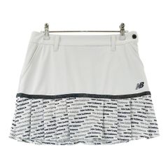 サイズ：1 NEW BALANCE GOLF ニューバランス  インナー付 プリーツスカート ロゴ柄 ホワイト系 [240101795632] ゴルフウェア レディース ストスト