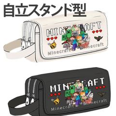 Minecraft マインクラフト 柄 送料無料 Minecraft マインクラフト フルオープンポーチクリーパー マイクラ ブロック ゲーム 映画 ケース ペン入れ 筆入れ 筆箱 ポーチ ペンポーチ#angelsjy1927