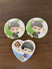 【TAKA172-98】△ A3！高遠 丞 缶バッジ （ナンジャ タウン コラボ 2点/ハート 缶 バッジ 1点）3点 セット