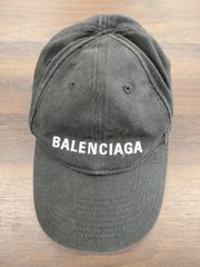 【キャップ】BALENCIAGA ブラック キャップ T-0018