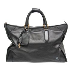 グッチ(Gucci) オールドグッチ ソフトカーフ ボストンバッグ 012.615.3076 メンズ,レディース レザー ボストンバッグ,ハンドバッグ ブラック