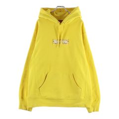 SUPREME (シュプリーム) 19AW Bandana Box Logo Hooded Sweatshirt バンダナ ボックスロゴ フロント刺繍 プルオーバー パーカー フーディー イエロー