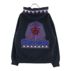 SUPREME (シュプリーム) 20AW Pharaoh Studded Hooded Sweatshirt ファラオスタッズプルオーバーフーディー パーカー ブラック/ブルー
