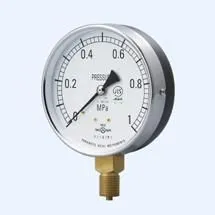 【送料無料】ヤマモト 普通形圧力計B形75φ(山本計器製造) PG-B75X2.5MPA