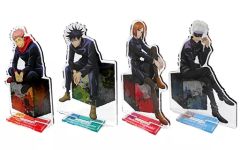 【中古】アクリルスタンド・アクリルパネル 全4種セット スタンド付きアクリルプレート 「呪術廻戦」 ナムコ限定