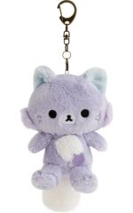 【新品】ぬいぐるみマスコット・ぬいぐるみバッジ アワワネコ リラックマとアワワネコテーマ ぬいぐるみキーホルダー 「リラックマ」