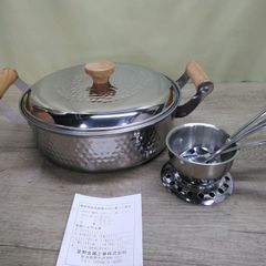 キッチン用品 アルミ製 おでん鍋(湯どうふ鍋) 両手鍋 23.5cm 未使用品D500
