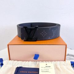 新品 ルイヴィトン ベルト LVイニシャル 40mm マット ブラック M0449