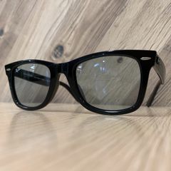 【彦】RayBan WAYFARER RB 2140-F 601/R5 ブラック 52□22 レイバン ウェイファーラー サングラス  メンズ 箱なし【5707IR】J13