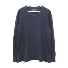 アナトミカ ANATOMICA 長袖 カットソー 無地 L 紺色 ネイビー ロンT ロングスリーブ Tシャツ トップス