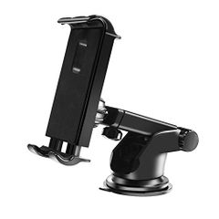Catland タブレット車載ホルダー スマホホルダー オートホールド式 ダッシュボード フロントガラス ゲル 吸盤式 強力粘着 自由調節 伸縮アーム シリコン スマホ 車用 タブレットホルダー スタンド ステント 5-11インチ 多機種対応as