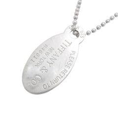 【6jkb0049】ティファニー ネックレス リターントゥ オーバル シルバー925【中古】レディース