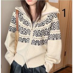 ニットカーディガン レディース 秋冬 長袖ニットトップス カーディガン vネックカーディガン セーター アウター プルオーバー ゆったり 韓国風 オシャレ ZP-86T465T