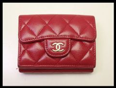 ■シャネル ランダム番　マトラッセ キャビアスキン 三つ折り財布 CHANEL■1001pl350-8D
