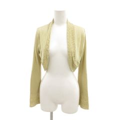 ナネットレポー nanette lepore 美品 ボレロ カーディガン M ゴールドカラー レース /IL ■GY06