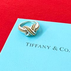極 美品 TIFFANY&Co. ティファニー ヴィンテージ シグネチャー クロス