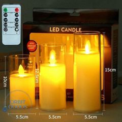 LEDキャンドル 3本セット ライト 電池式 キャンドルライト LED リモコン付 電池付ける 明るさ切替 ろうそく ゆらぎ おしゃれ 癒し 暖色 玄関 ベランダ パーティー 結婚式 記念日 部屋 玄関 雰囲気 クリスマス